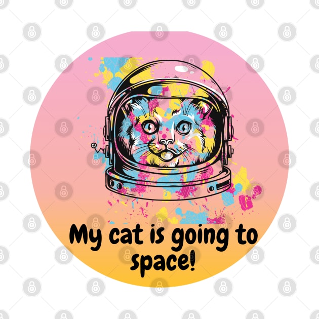 my cat is going to the space by Newlookal