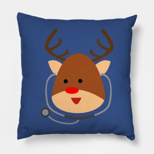 Merry Christmas Reindeer & Doctor Pillow