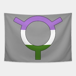 Genderqueer (Toki Pona, Genderqueer Pride Colors) Tapestry