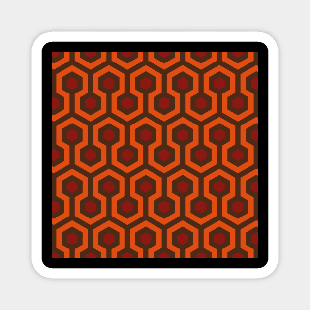 Hix's Hexagon carpet print Magnet by Gothenburg Print