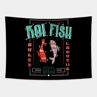 Koi Fish Vintage Tapestry