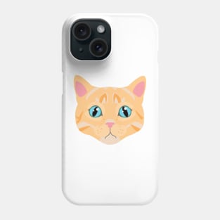 Sad cat face Phone Case