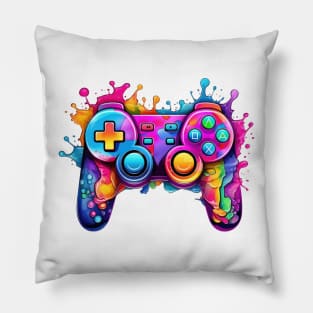 Retro Melting Gamepad #6 Pillow