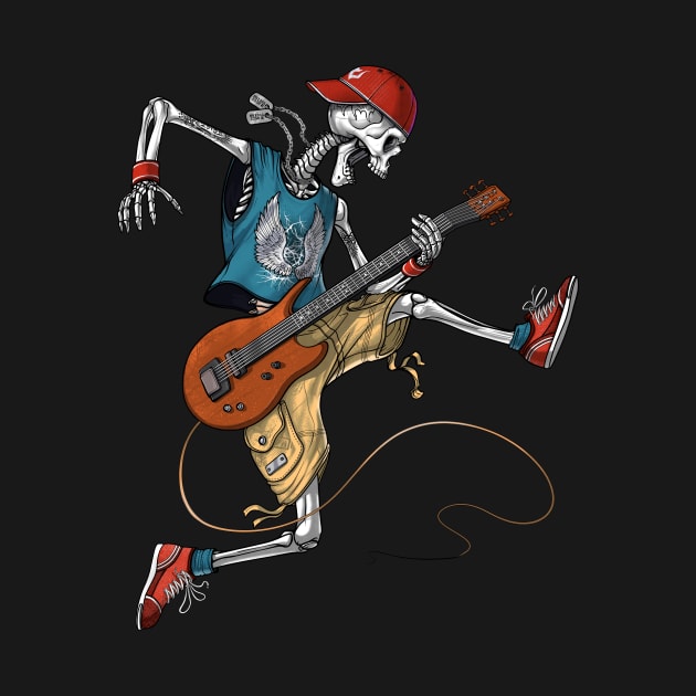 Metal Skeleton Guitarist by underheaven