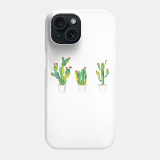 Three blooming cactus Phone Case