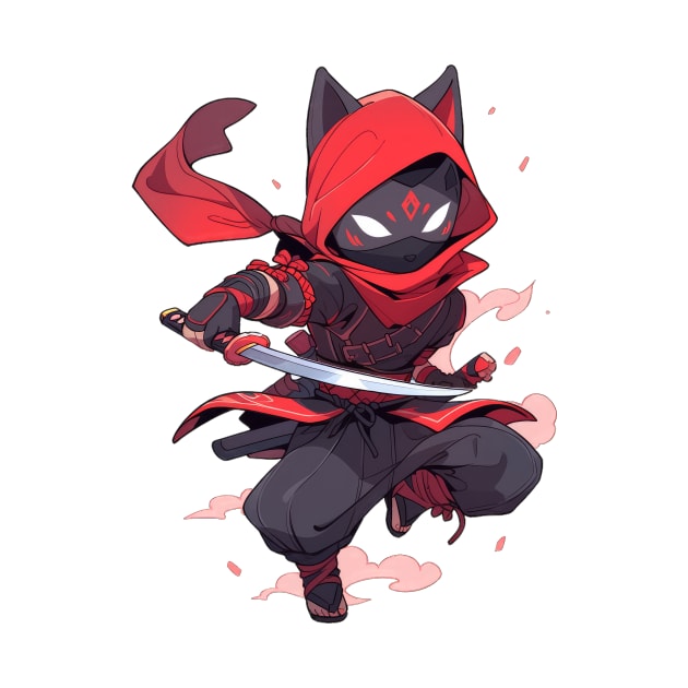 Ninja Shinobi Cat Hero by SundayDonuts
