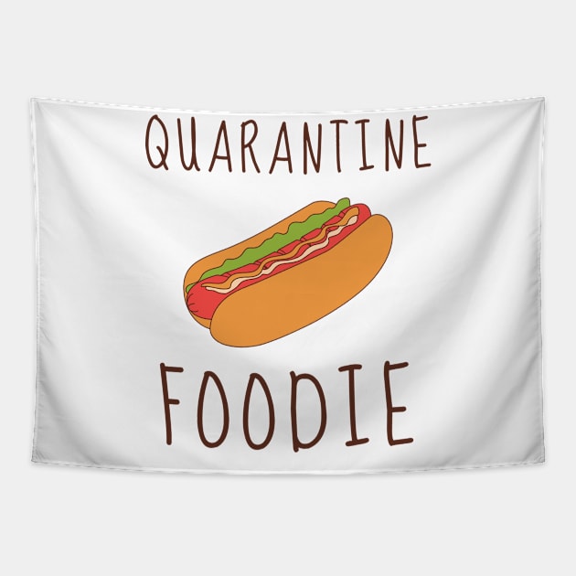 Quarantine Food Lover Introvert Shirt Cute Funny Pizza Burger Cheese Chocolate Stay Home Virus Cute Animals Pets Funny Pandemic Shirt Foodie Gift Sarcastic Inspirational Motivational Birthday Present Tapestry by EpsilonEridani