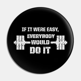 Workout Fitness Chalenge Quote Pin