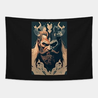 Raging Warrior: A Berserker Vector Design Tapestry