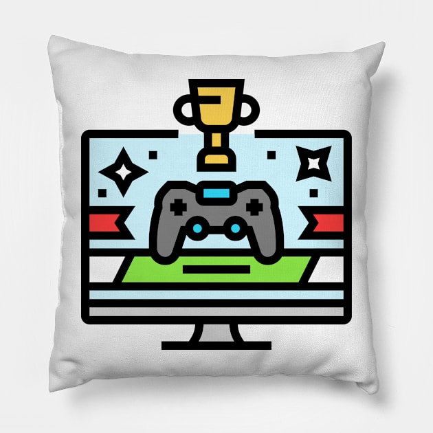 gaming winner Pillow by SweetDreamZ