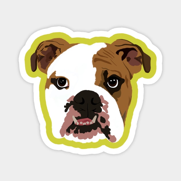 English Bulldog Magnet by Obstinate and Literate