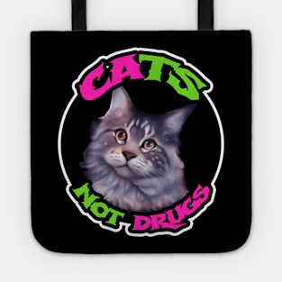 Cats not drugs Tote