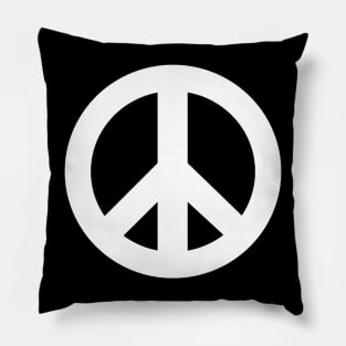 Peace Symbol - White - No Linest X 300 Pillow