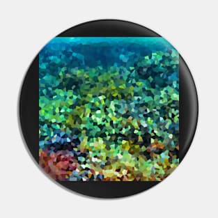 Pixelated deep ocean Pin