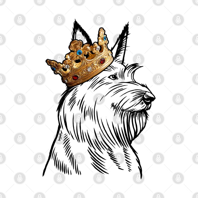 Berger Picard Dog King Queen Wearing Crown by millersye