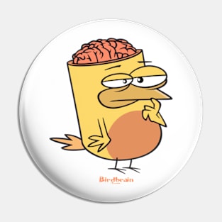 Birdbrain Design for Bird Lovers Pin