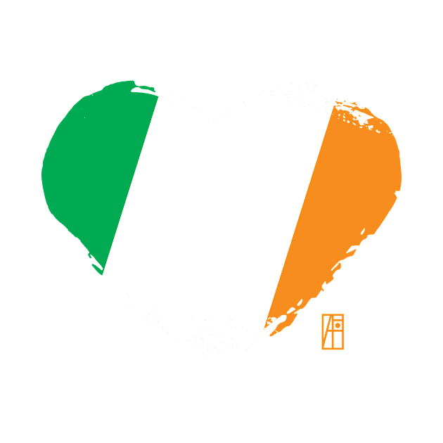 I love my country. I love Ireland. I am a patriot. In my heart, there is always the flag of Ireland. by ArtProjectShop