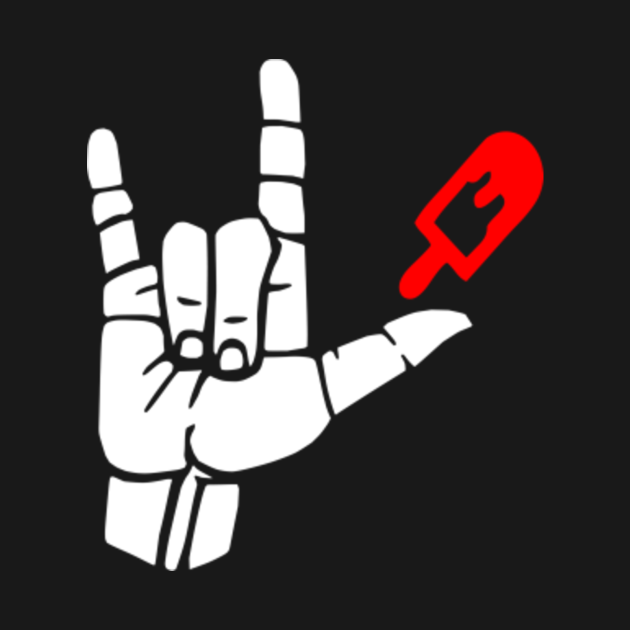 ILY sign plus red ice cream ASL Sign Language Design - Sign Language ...