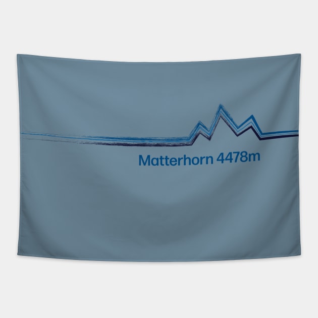 Matterhorn 4478m Tapestry by leewarddesign