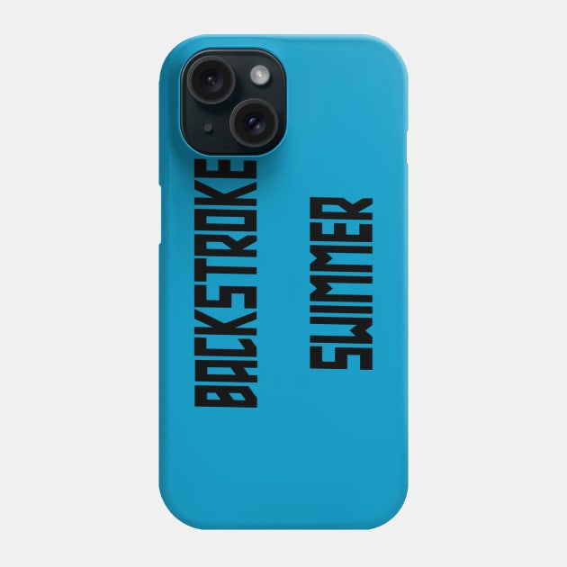 Backstroke Swimmer Phone Case by yayor