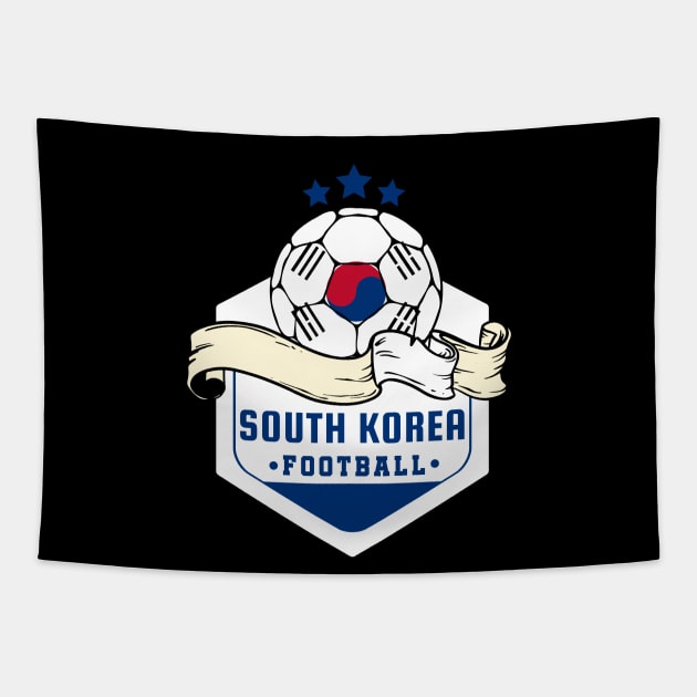 South Korea Football Tapestry by footballomatic