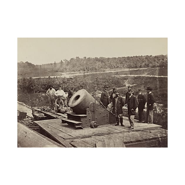 Vintage Civil War The Dictator Siege Mortar at Petersburg by pdpress