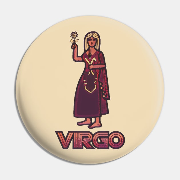 Virgo Pin by TeeLabs