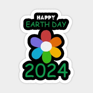 happy earth day 2024 gift april 22 Cute  Lover Rainbow Magnet