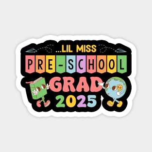 Little Miss Pre-K Grad 2025 Preschool Prek Graduation Gift For Boys Girls Kids Magnet