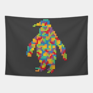 Tetris Penguin Tapestry