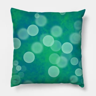 Green Bali with dots Pillow