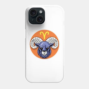 Zodiac - Star Sign - Aries - pos Phone Case