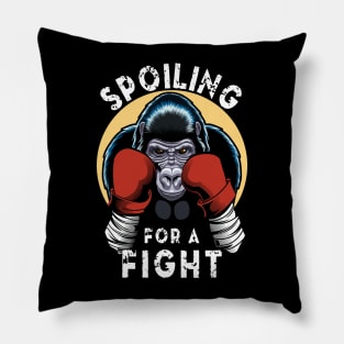 Spoiling for a fight - Boxing Gorilla Pillow