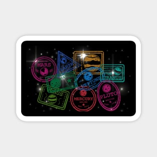 Space Travel Passport Magnet