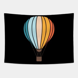 Traveling Retro Hotair Balloon Tapestry