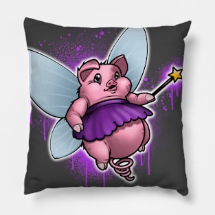 Pigs fly when Magic is in the air Pillow