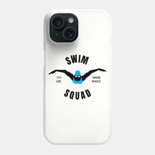 Womens Butterfly Swim Squad Girls Swimming Gift Phone Case