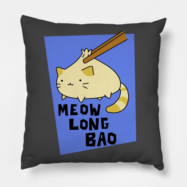 Meow Long Bao Pillow by wss3