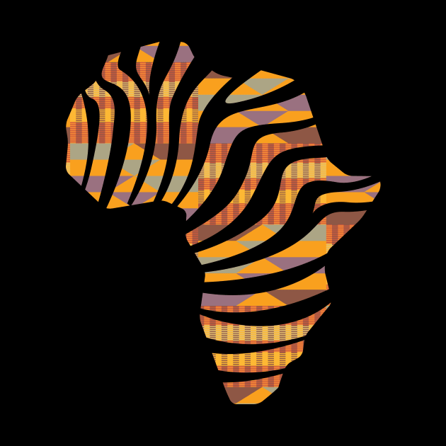 Kente, Africa Map, Stripes, Ghana Pattern by kentevibes