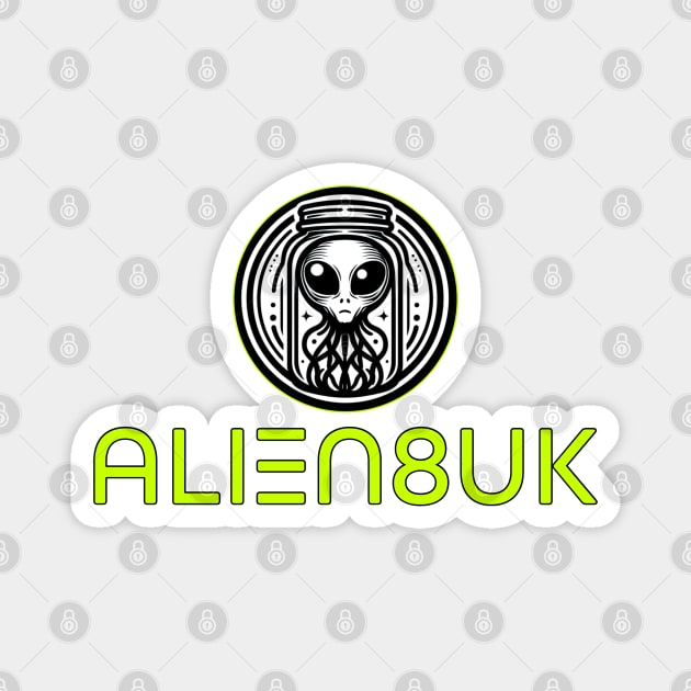 Small Logo Large Text Magnet by ALIEN8UK