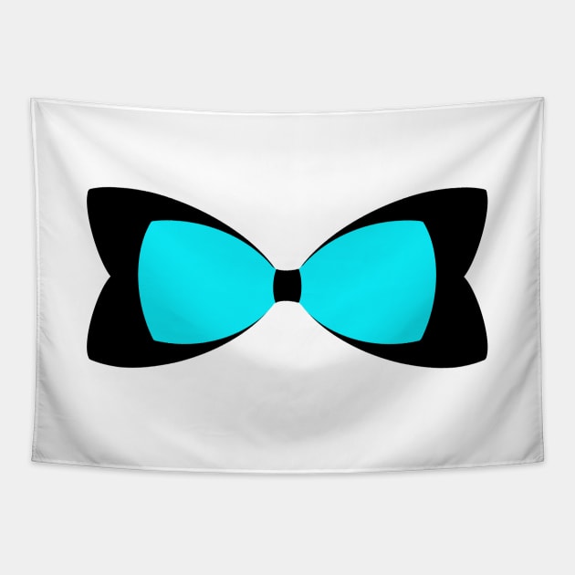 Blue/black bow Tapestry by tothemoons