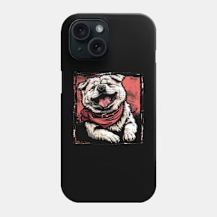 Retro Art Chow Chow Dog Lover Phone Case