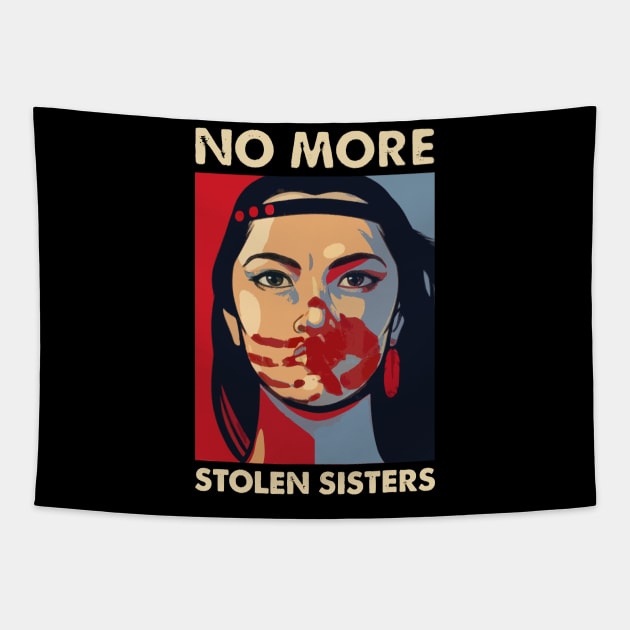 MMIW - No More Stolen Sisters Tapestry by PIKASOAN