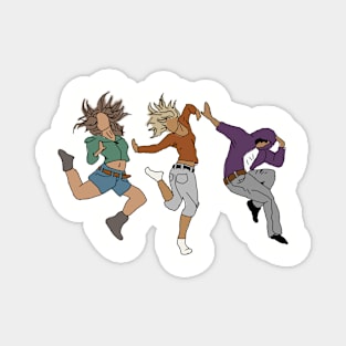 Cartoon Dancers Magnet