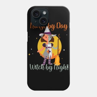 Funny Nurse Witch Halloween Gift Phone Case