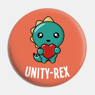 Unity Day Kind Dinosaur T-Rex Unity-Rex Anti Bullying Pin