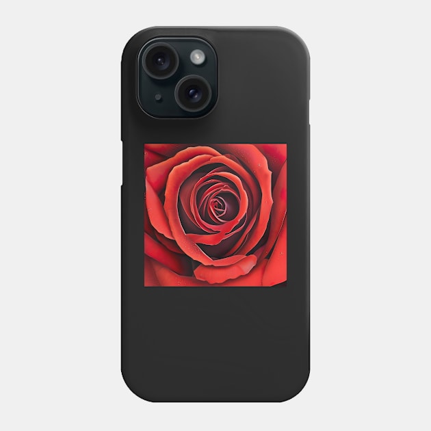 Red rose Phone Case by artsyworldart