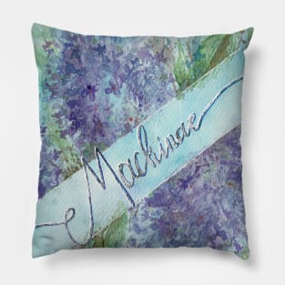 Mackinac Lilacs Watercolor Pillow