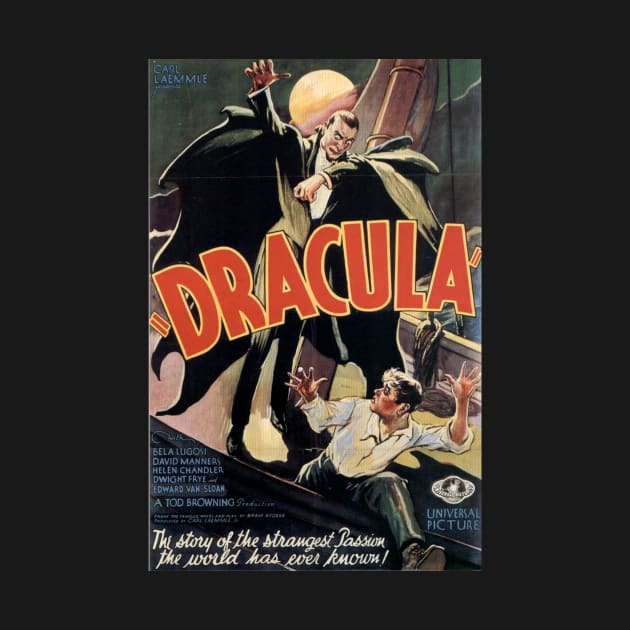 Classic Movie Monster Poster - Dracula by Starbase79