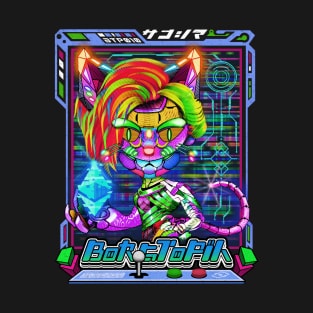 Cybercat hold an Ethereum BoRGToPiA 010 T-Shirt